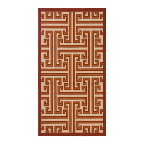 Červený koberec vhodný do exteriéru Veranda, 150 × 80 cm