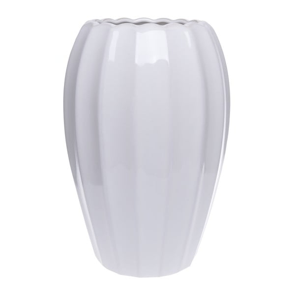 Biela keramická váza Ewax Monana, výška 31 cm
