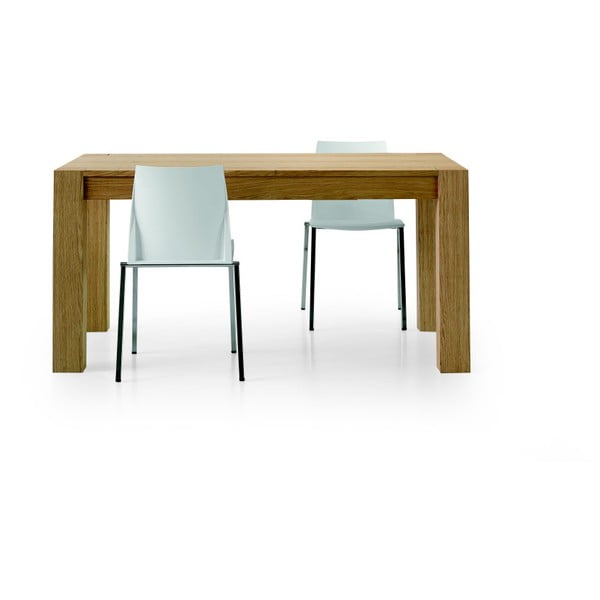 Rozkladací jedálenský stôl z dubového dreva Castagnetti Extensio, 140 cm