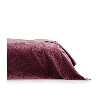 Fialovo-ružový pléd cez posteľ AmeliaHome Laila Mauve, 220 x 240 cm