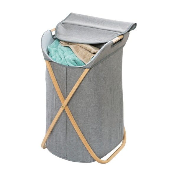 Kôš na bielizeň s bambusovým rámom Wenko Bahar Bamboo, 79 l-image-3