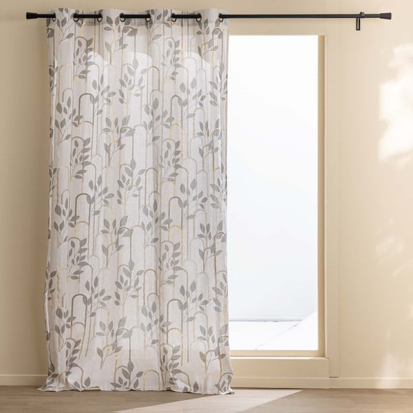 Sivý záves 140x240 cm Roseris – douceur d'intérieur