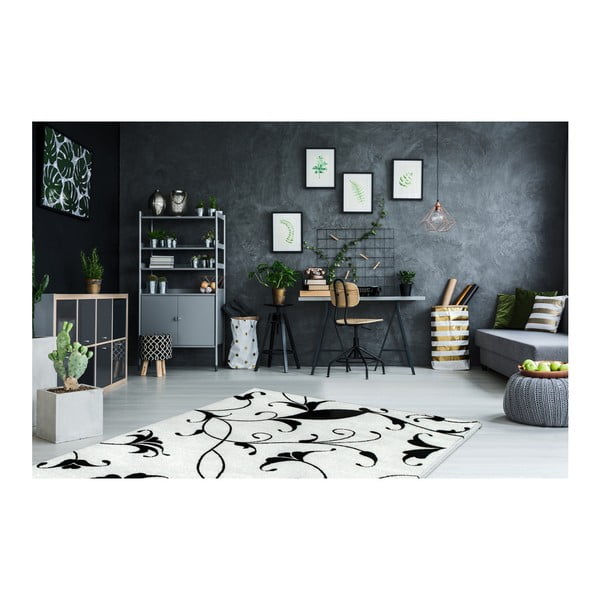 Čierno-biely koberec Obsession My Black & White Baw Whit, 120 × 170 cm