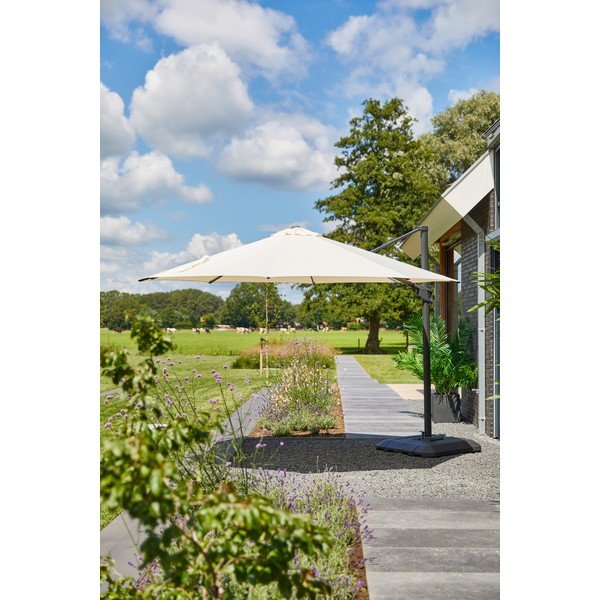 Béžový slnečník ø 350 cm Shadowflex Deluxe – Hartman-image-1