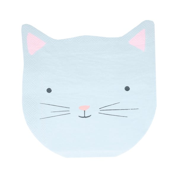 Papierové obrúsky v súprave 16 ks Cat – Meri Meri-image-2