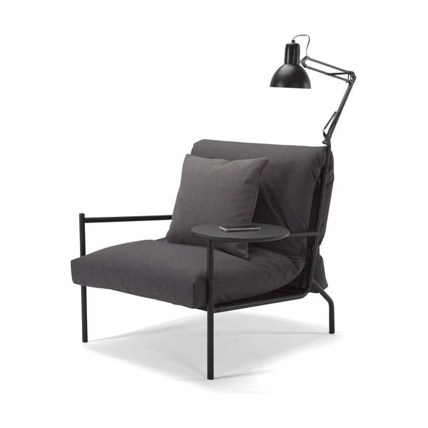 Tmavosivé kreslo Innovation Noir Chair