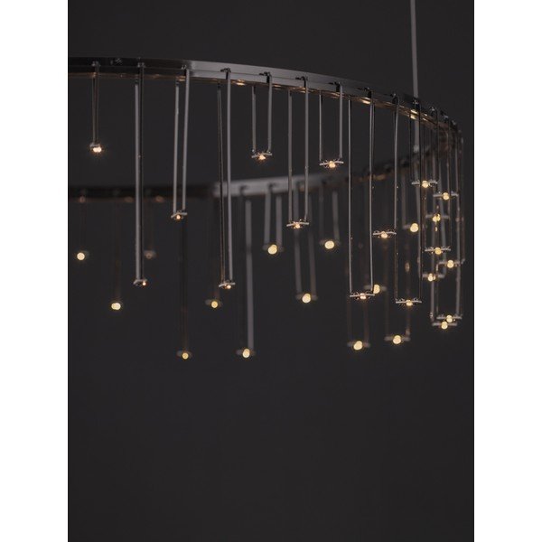 Hliníkové LED závesné svietidlo so stmievačom v lesklej striebornej farbe ø 65 cm Stellar – Nova Luce-image-3