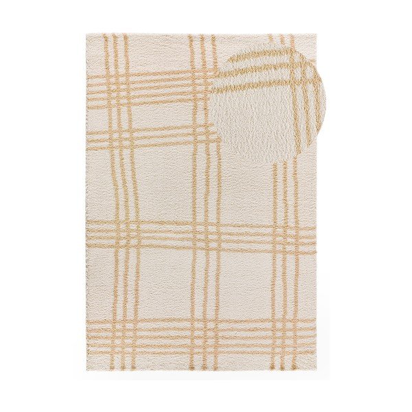 Béžovo-krémový koberec 133x190 cm Helia – Universal