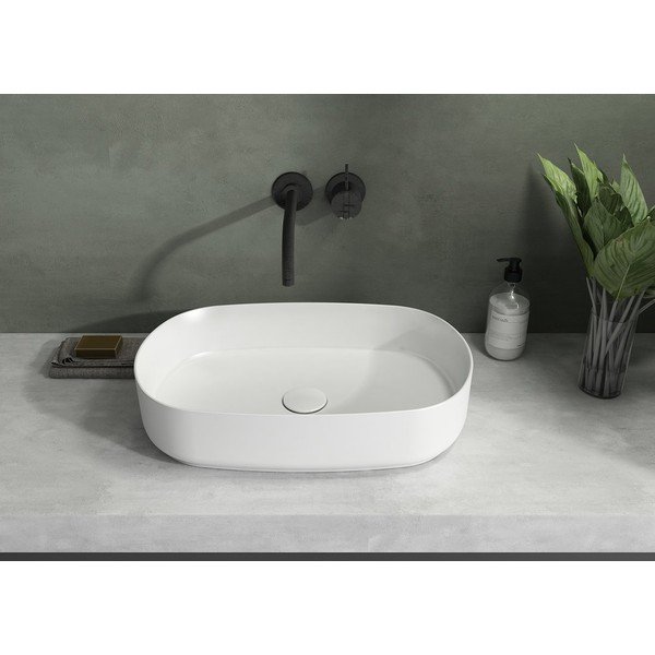 Biele keramické umývadlo 55x36 cm Infinity Oval – Sapho-image-1