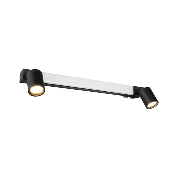 Matne čierne LED nástenné svietidlo Enrico – Trio