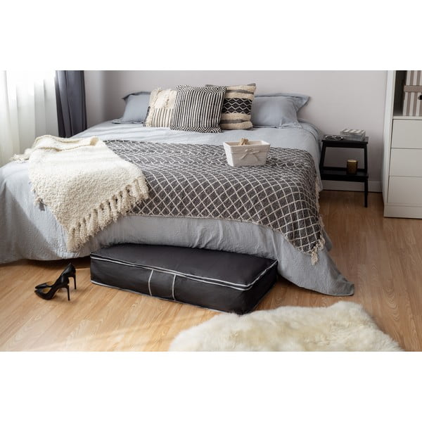 Čierny úložný box pod posteľ Compactor Underbed Box-image-1