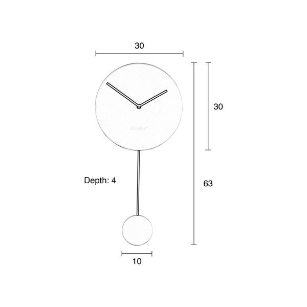 Čierne nástenné hodiny Zuiver-image-2