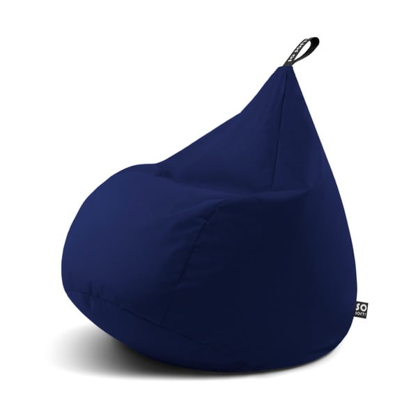 Tmavomodrý sedací vak Drop XL – So Soft?