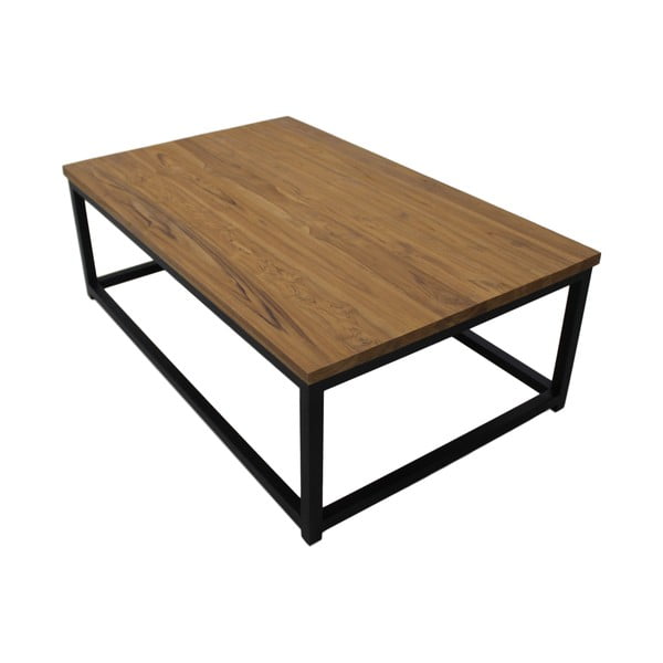 Konferenčný stolík z teakového dreva a kovu HSM collection, 120 × 75 cm