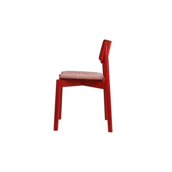 Červená stohovateľná jedálenská stolička Wem – noo.ma-image-2