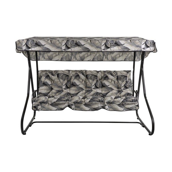 Sivá kovová záhradná hojdačka Milano – Dajar