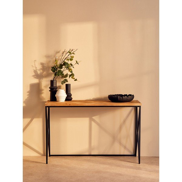 Konzolový stolík z jedlového dreva v prírodnej farbe 48x120 cm Kickford – Premier Housewares-image-1