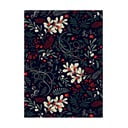 5 hárkov čierneho baliaceho papiera eleanor stuart Winter Floral, 50 x 70 cm