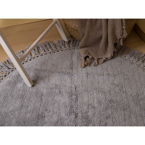 Svetlohnedá bavlnená kúpeľňová predložka Irya Home Collection Lora, ø 90 cm-image-2
