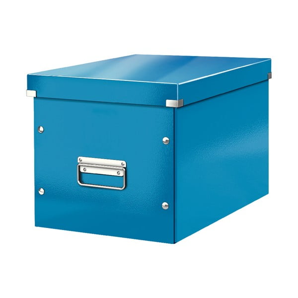 Modrá úložná škatuľa Leitz Office, dĺžka 36 cm