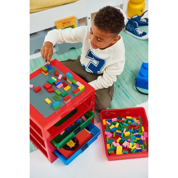 Červený organizér s 3 zásuvkami LEGO® Storage-image-1