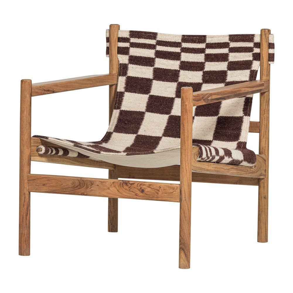 Hnedé drevené kreslo Zano – WOOOD