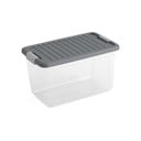 Plastový úložný box s vekom 49x30x28, 5 cm W box M – KIS