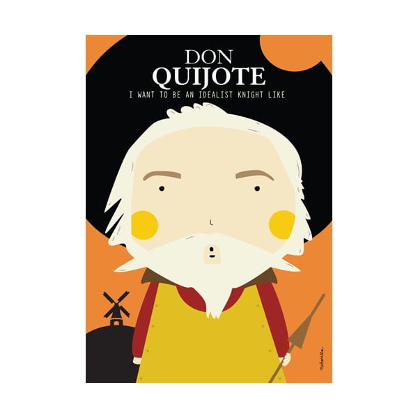 Plagát NiñaSilla Don Quijote, 21 x 42 cm