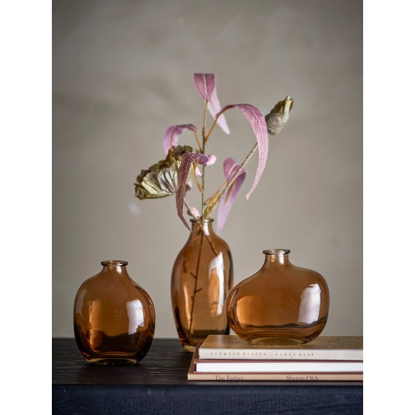 Oranžová sklenená váza (výška 15,5 cm) Tilia – Bloomingville-image-1