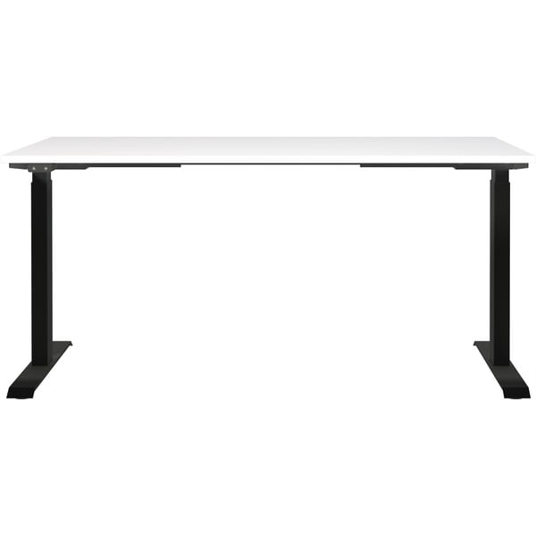 Pracovný stôl s elektricky nastaviteľnou výškou s bielou doskou 80x160 cm Jet – Germania-image-2