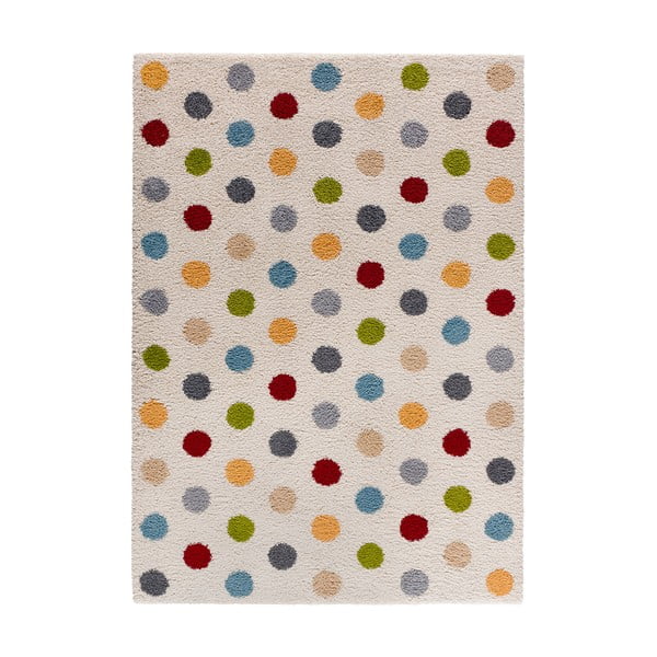 Krémovobiely koberec 80x150 cm Norge Dots – Universal