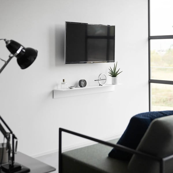 Biela kovová polica 90 cm – YAMAZAKI-image-1