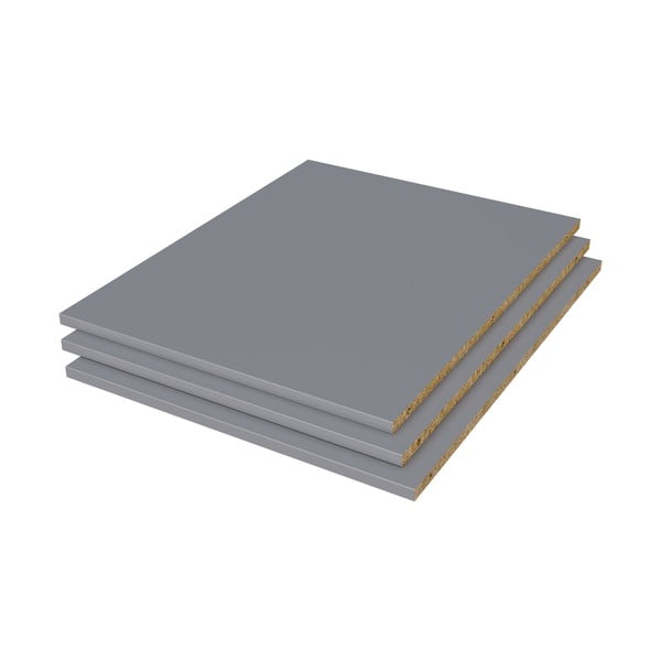 Šedá komponenta - polica 3 ks Pure – WOOOD-image-1