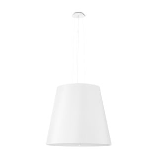 Biele závesné svietidlo so skleneným tienidlom ø 50 cm Tresco - Nice Lamps