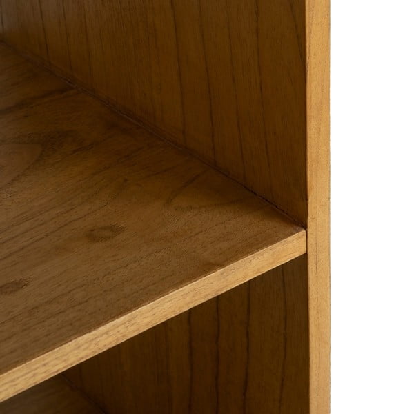 Knižnica z masívu mindi v prírodnej farbe 90x150x40 cm Lysa – Ixia-image-4