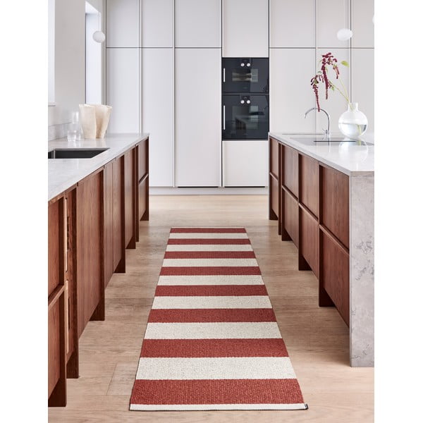 Vnútorný a vonkajší behúň v tehlovo-krémovej farbe 70x300 cm Bob Brick – Pappelina-image-1