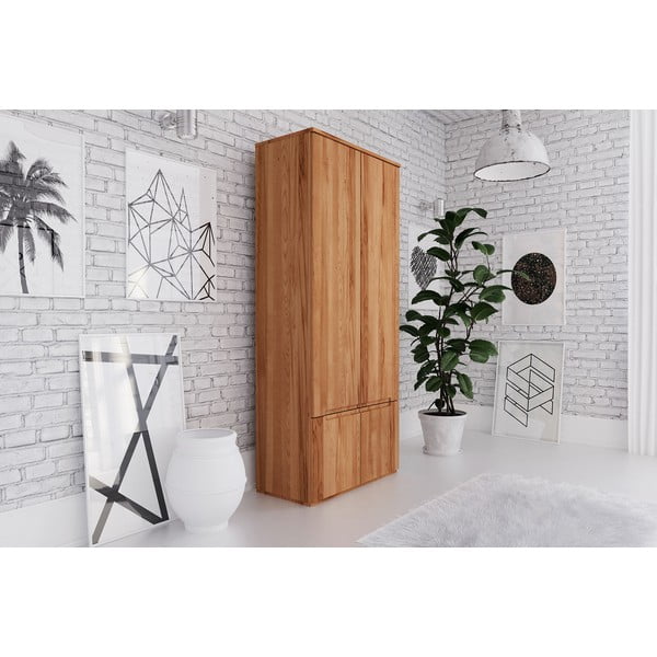 Šatníková skriňa z bukového dreva 90x206 cm Vento 2 - The Beds-image-4