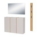 Krémová/v prírodnej farbe predsieňová zostava 168x200x37 cm Libbiano – Germania