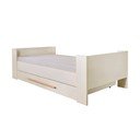 Béžová detská posteľ s úložným priestorom bez roštu 90x200 cm Kids – Roba