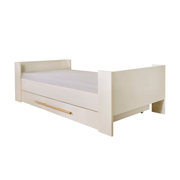 Béžová detská posteľ s úložným priestorom bez roštu 90x200 cm Kids – Roba