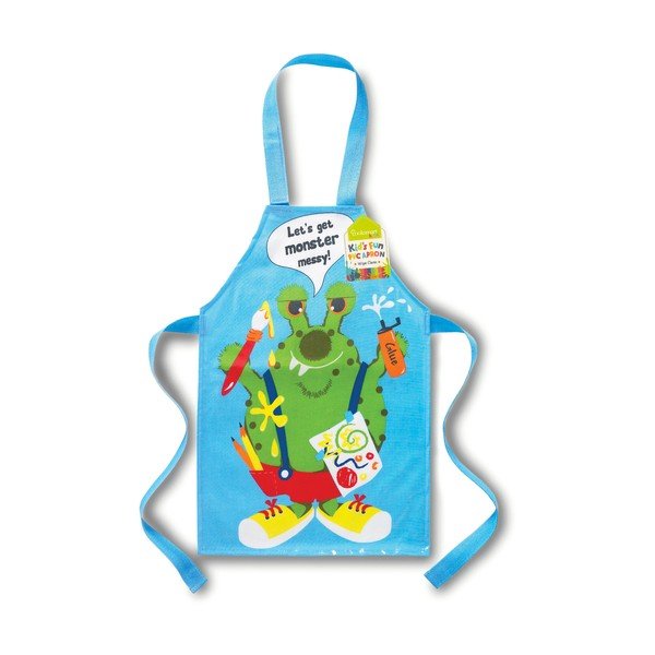 Modrá bavlnená detská zástera Cooksmart ® Monster-image-1