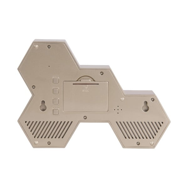 Pogumovaný budík v čierno-zlatej farbe Karlsson Six in the Mix-image-1