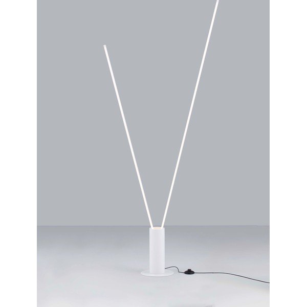 Matne biela kovová LED stojacia lampa s ohýbateľnou konštrukciou (výška  181 cm) Kimolia – Nova Luce-image-3