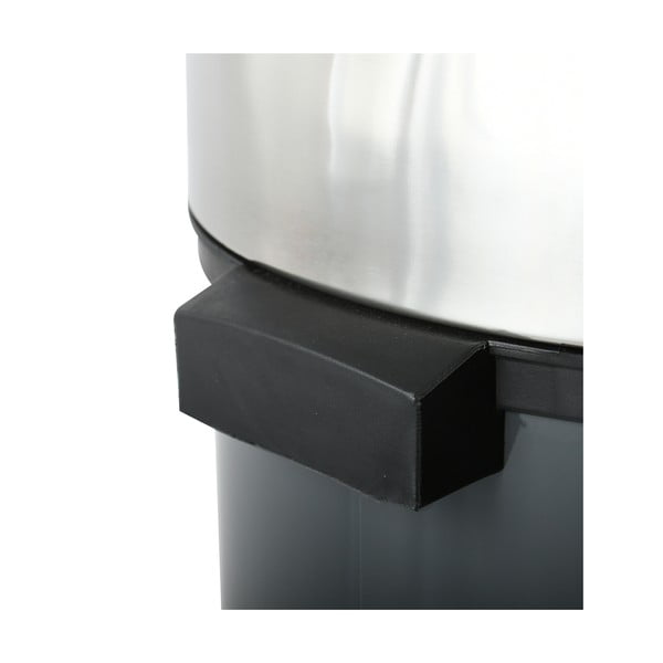 Tmavosivý dotykový oceľový odpadkový kôš 30 l – MSV-image-4