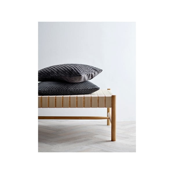 Tmavosivý bavlnený vankúš Södahl Diagonal, 40 x 60 cm-image-2