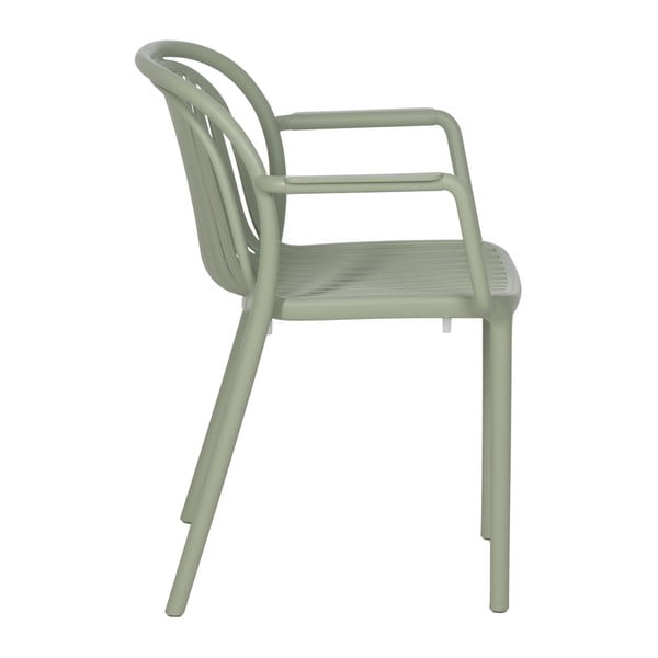 Zelená plastová jedálenská stolička Alia – Ixia-image-2