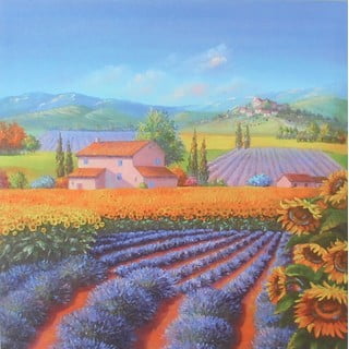 Nástenný obraz na plátne Dakls Violet, 50 x 50 cm