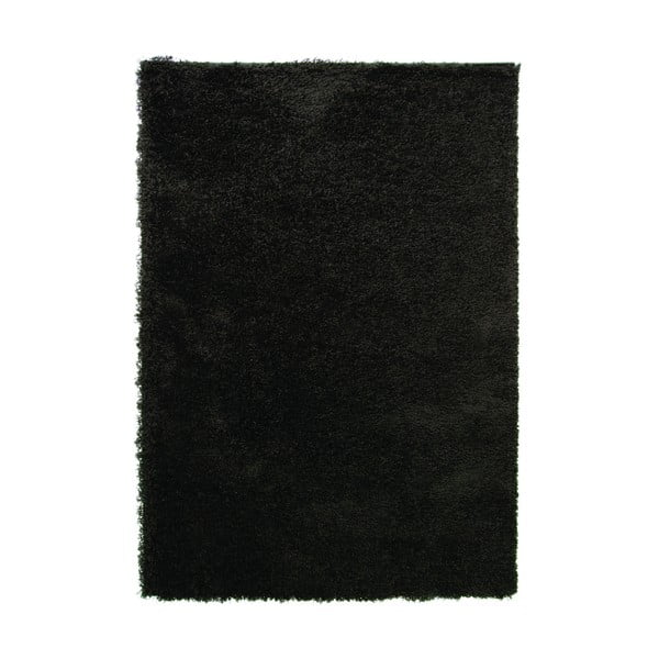 Čierny koberec Flair Rugs Cariboo Black, 60 × 110 cm