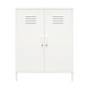 Biela kovová skrinka 40x102x80 cm Mission District – Støraa