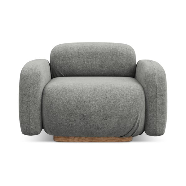 Sivý modul pohovky z textílie buklé Ailani – Makamii-image-1